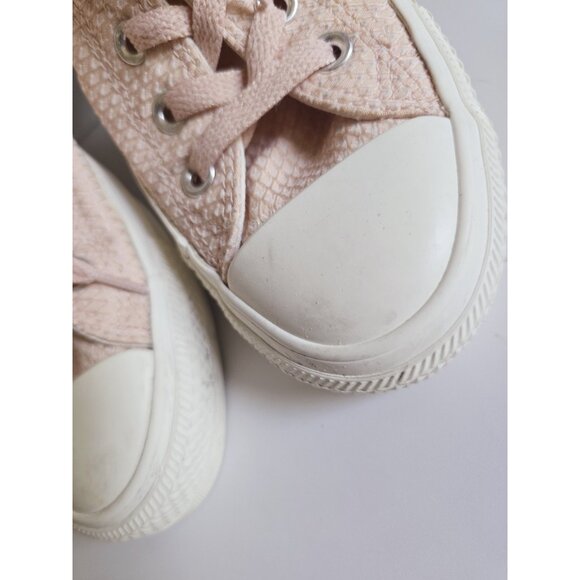 Converse Chuck Taylor All Star Blush Pink Texture Lace Up Women Sneakers Shoes 6 - Picture 8 of 11